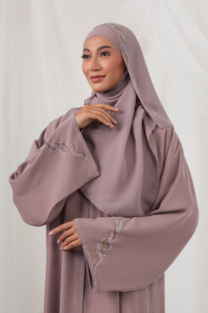 EIJAZ ABAYA DUSTY PURPLE