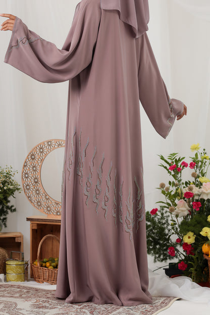 EIJAZ ABAYA DUSTY PURPLE