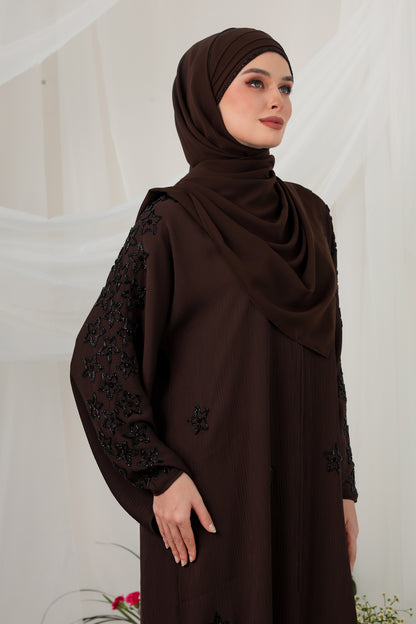 STARLA ABAYA DARK MAROON