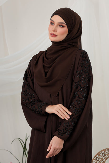 STARLA ABAYA DARK MAROON