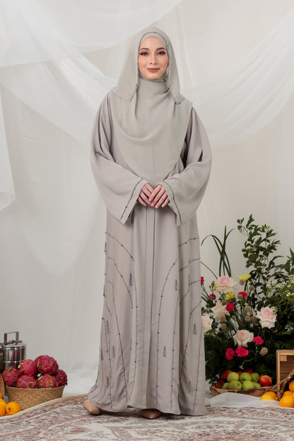 CALISTA ABAYA LIGHT GREY