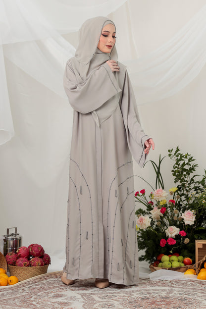 CALISTA ABAYA LIGHT GREY