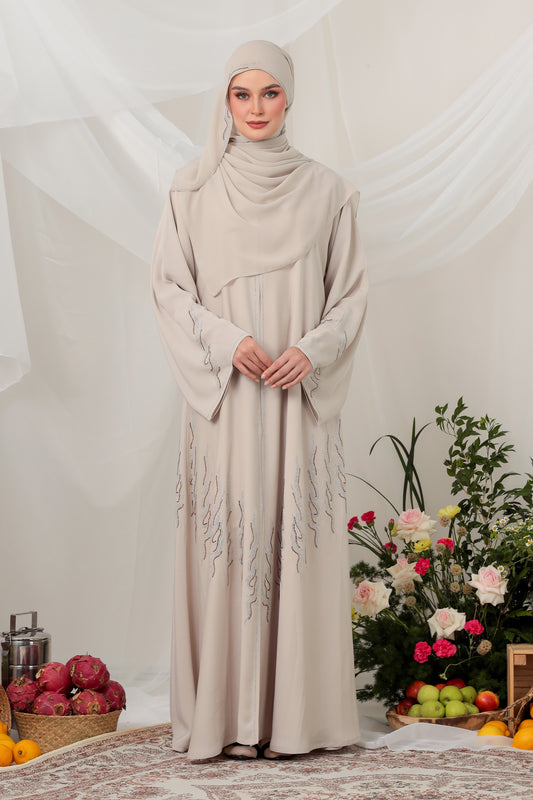 EIJAZ ABAYA BEIGE