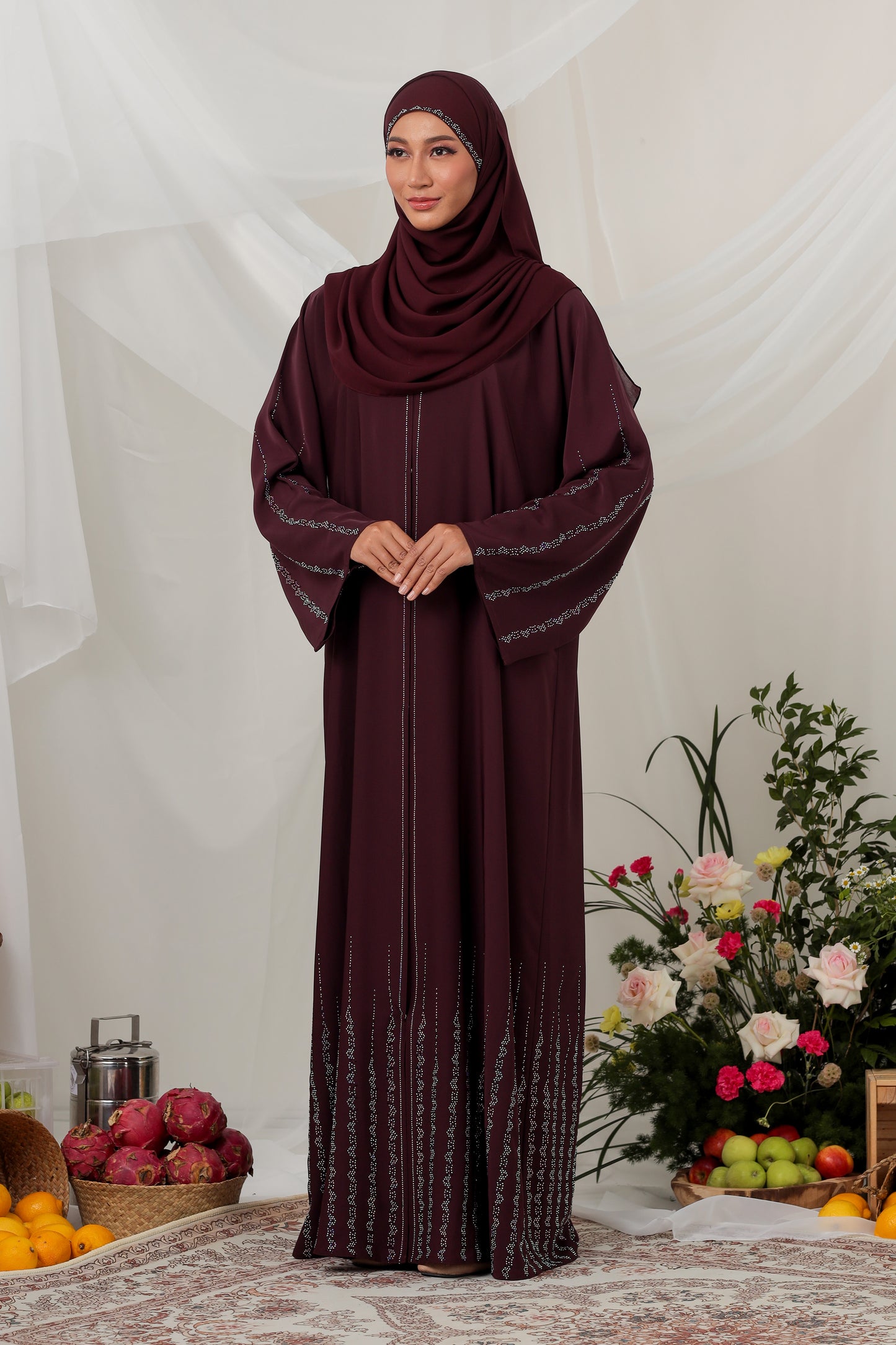 LANA ABAYA DARK PURPLE