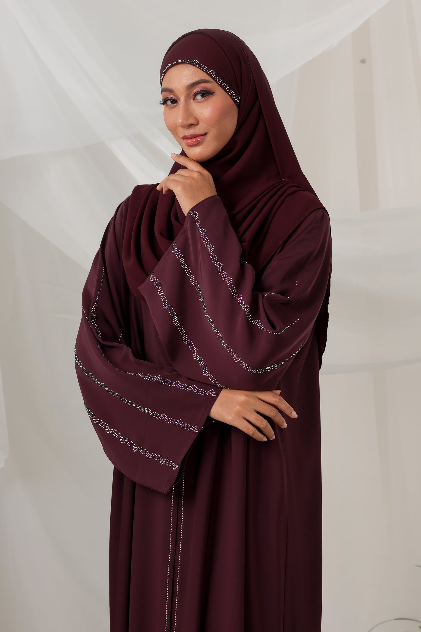 LANA ABAYA DARK PURPLE