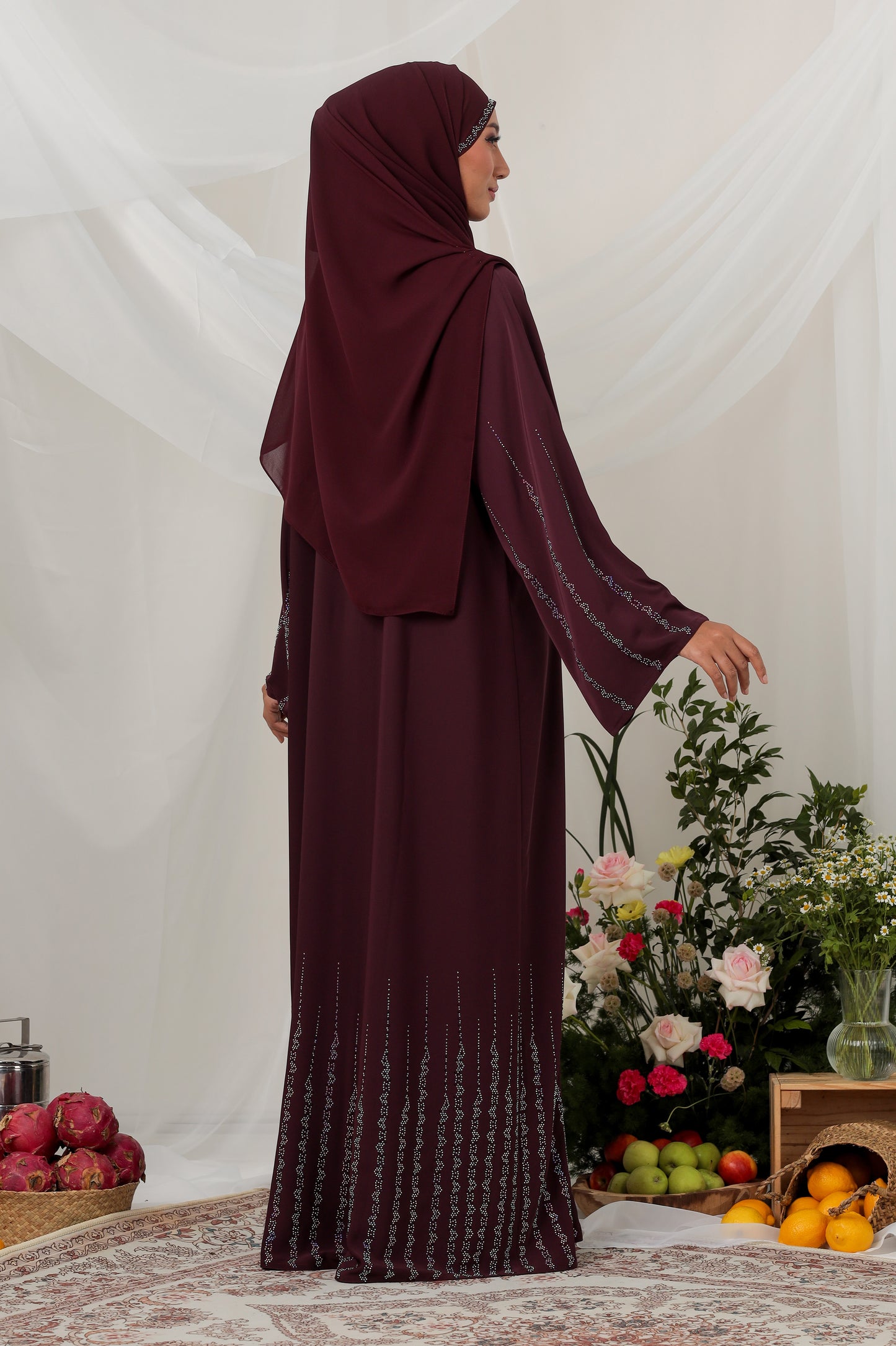 LANA ABAYA DARK PURPLE