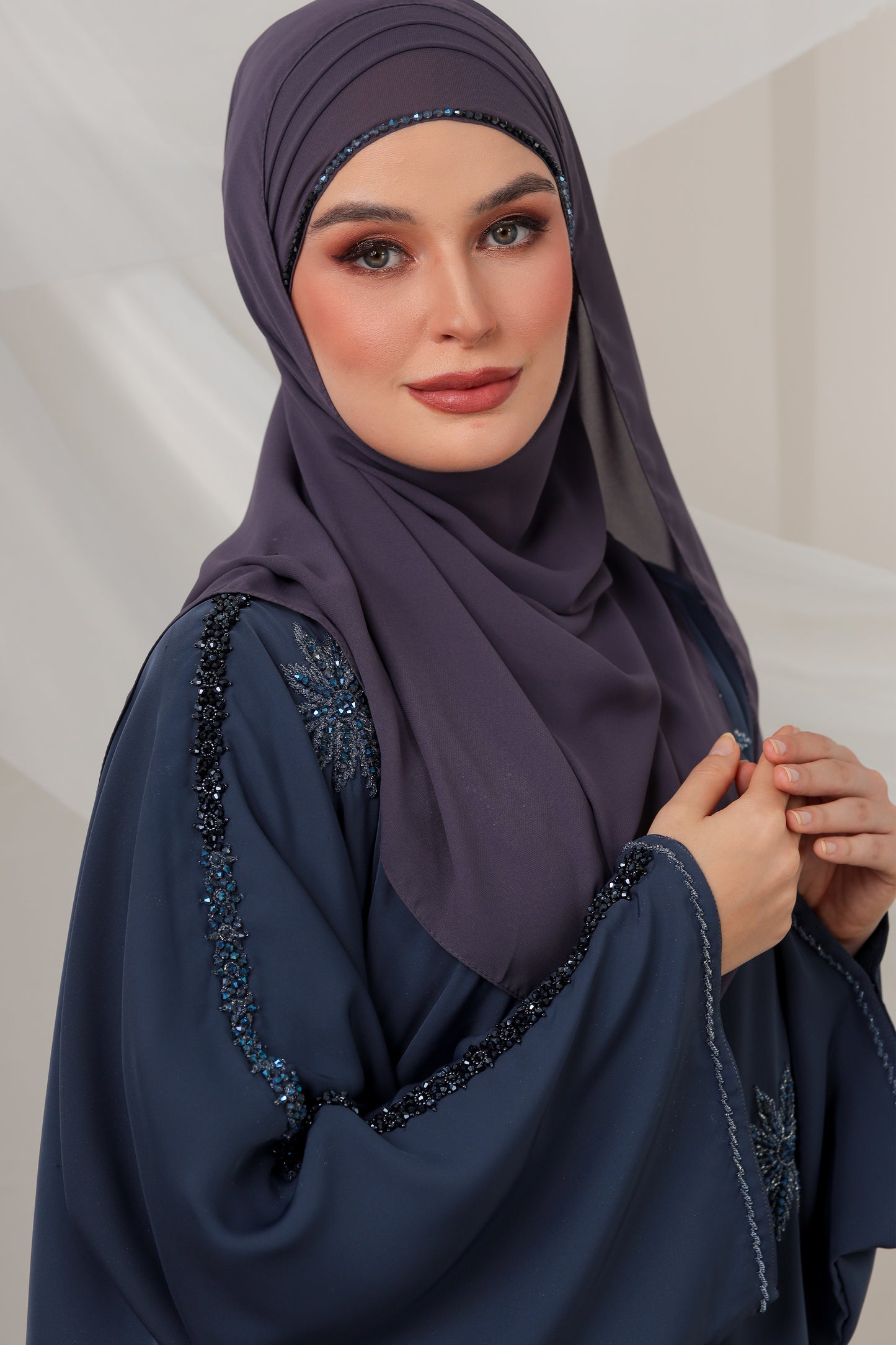 ZEHRA ABAYA DARK GREY