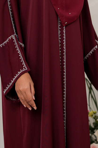 JAMILYA ABAYA MAROON