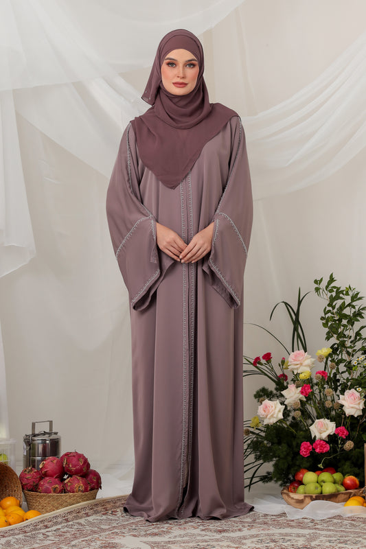 JAMILYA ABAYA DUSTY PURPLE