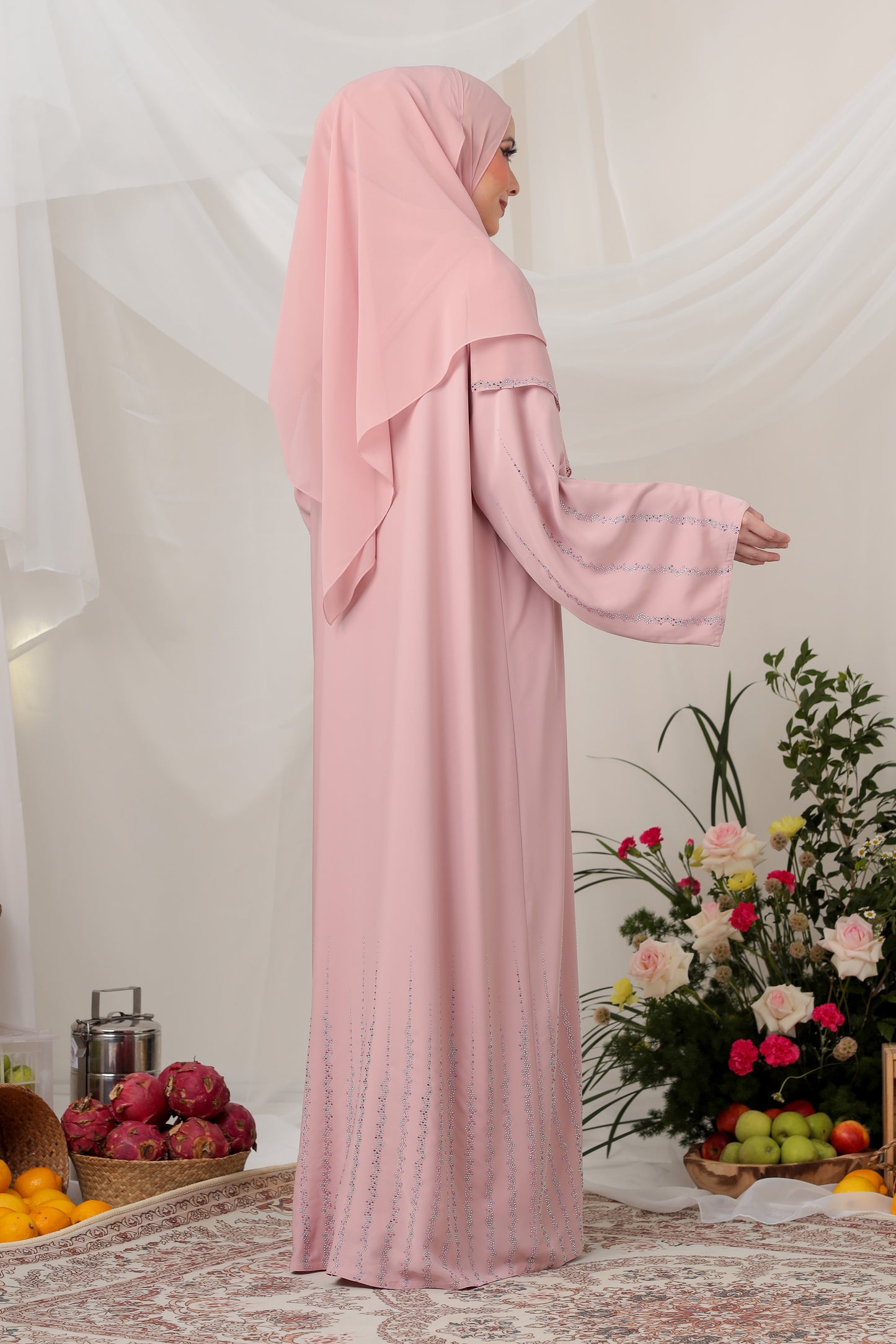 LANA ABAYA PINK