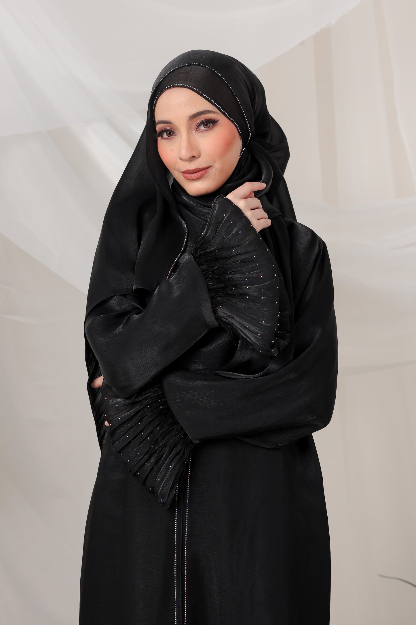 LAMEES ABAYA BLACK