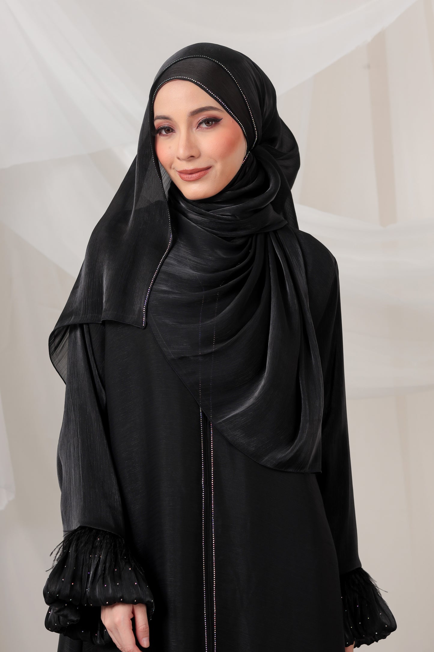 LAMEES ABAYA BLACK