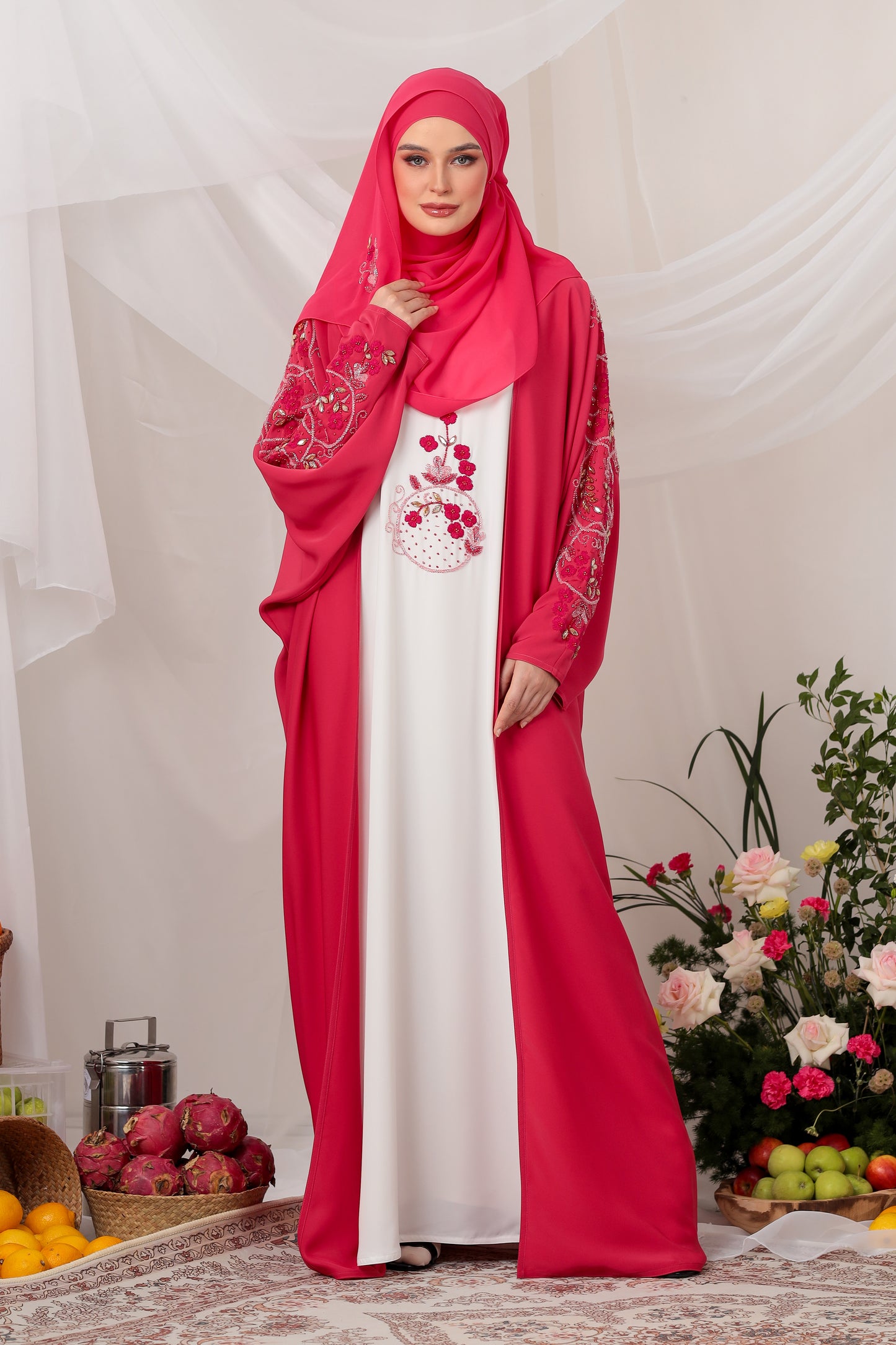 RUH ABAYA FUSCHIA PINK