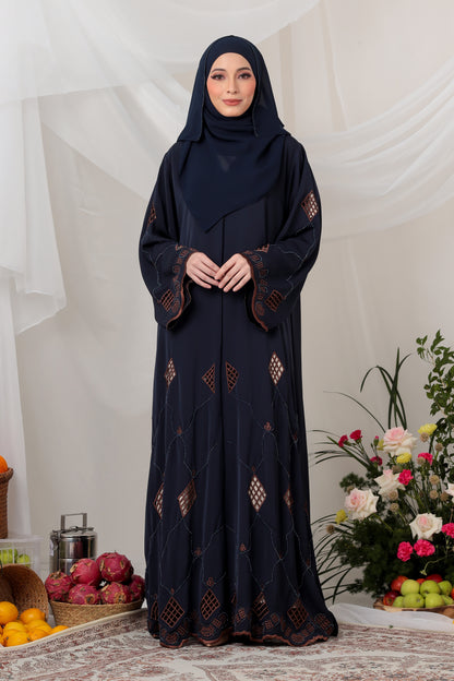 NASREEN ABAYA NAVY BLUE