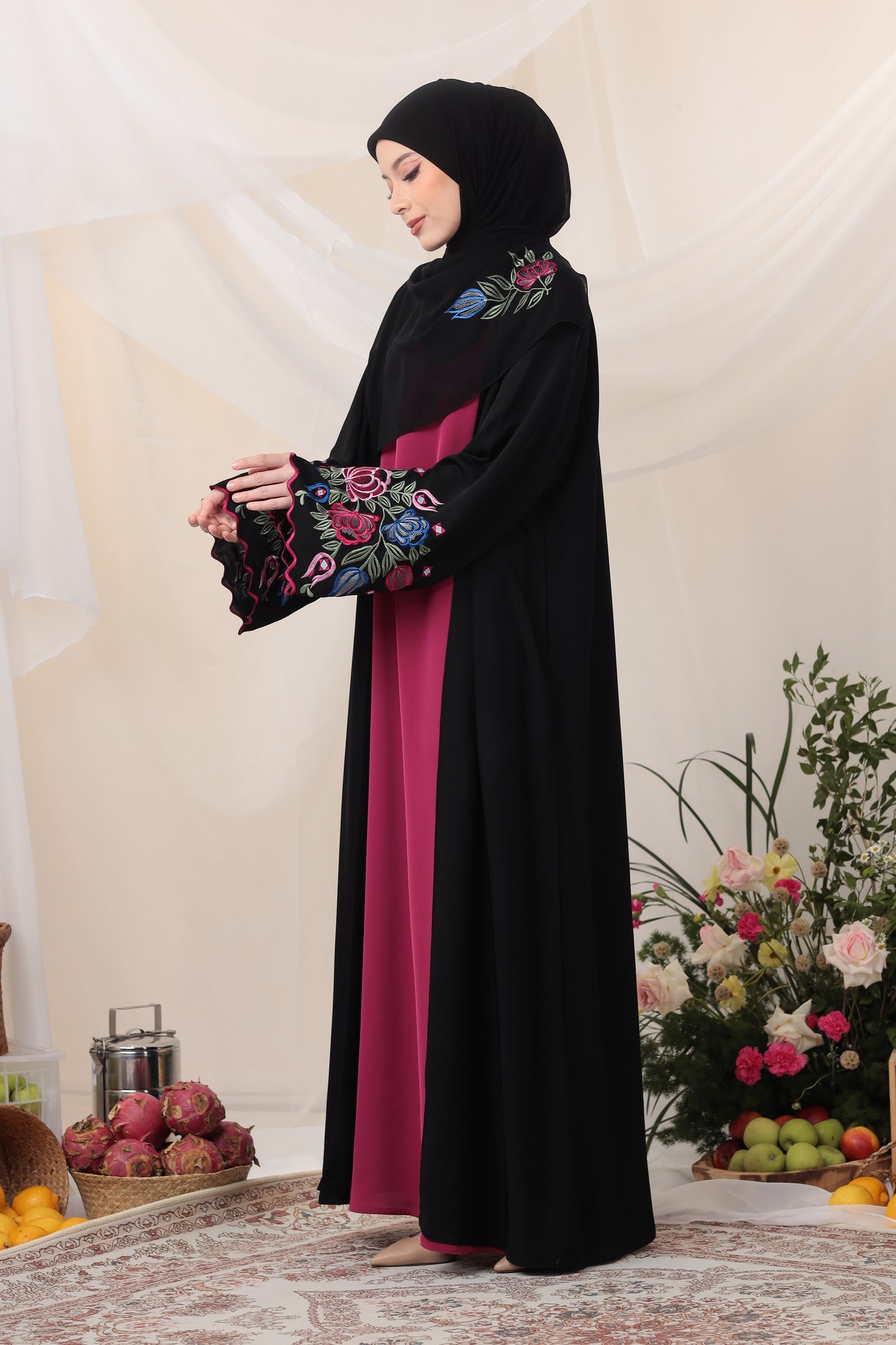 MELDA ABAYA BLACK