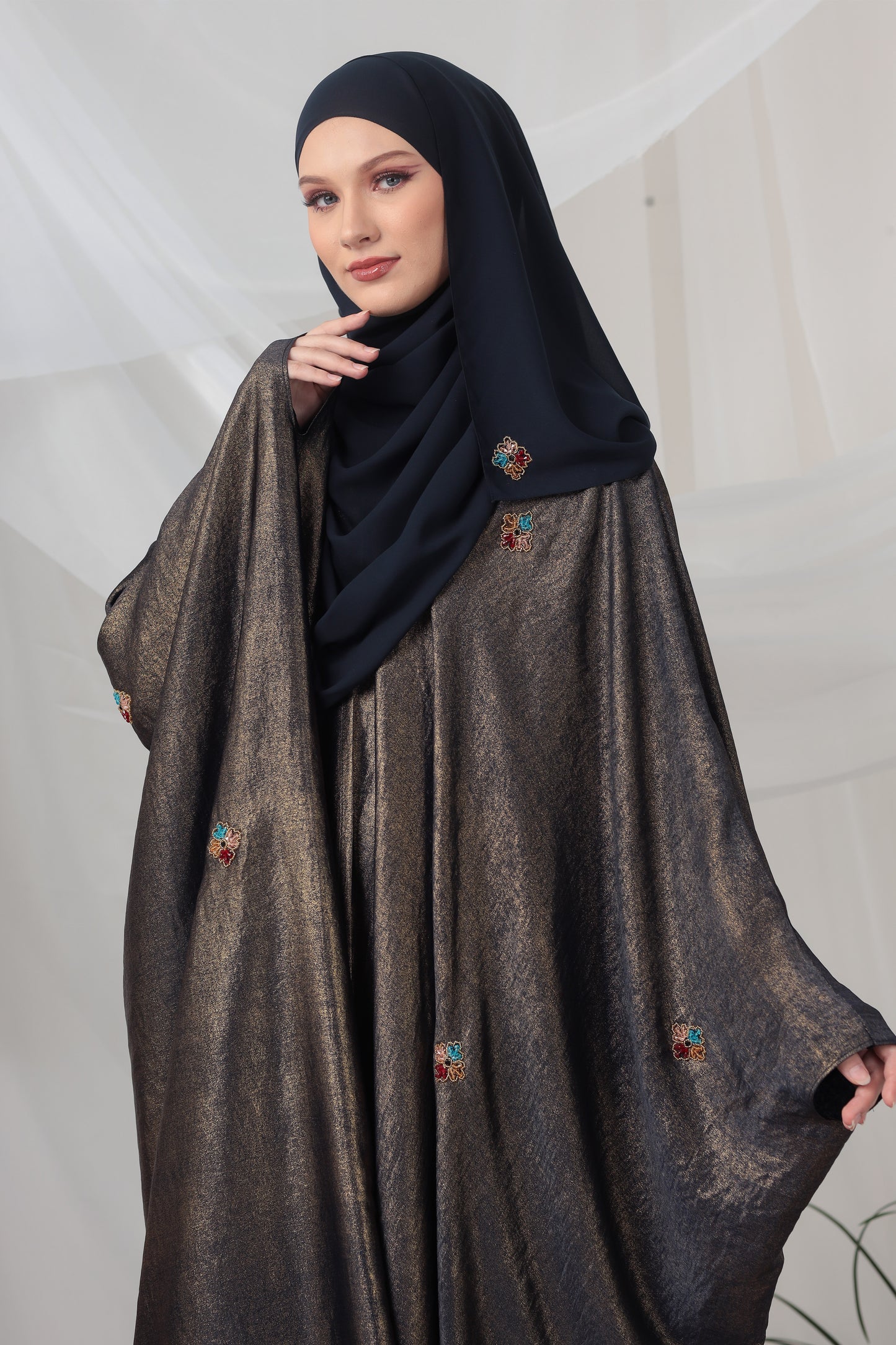 QAHEERA ABAYA BLUE