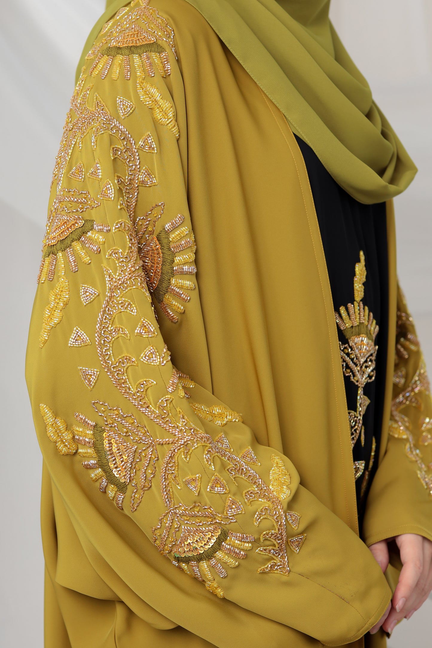 RUH ABAYA MUSTARD