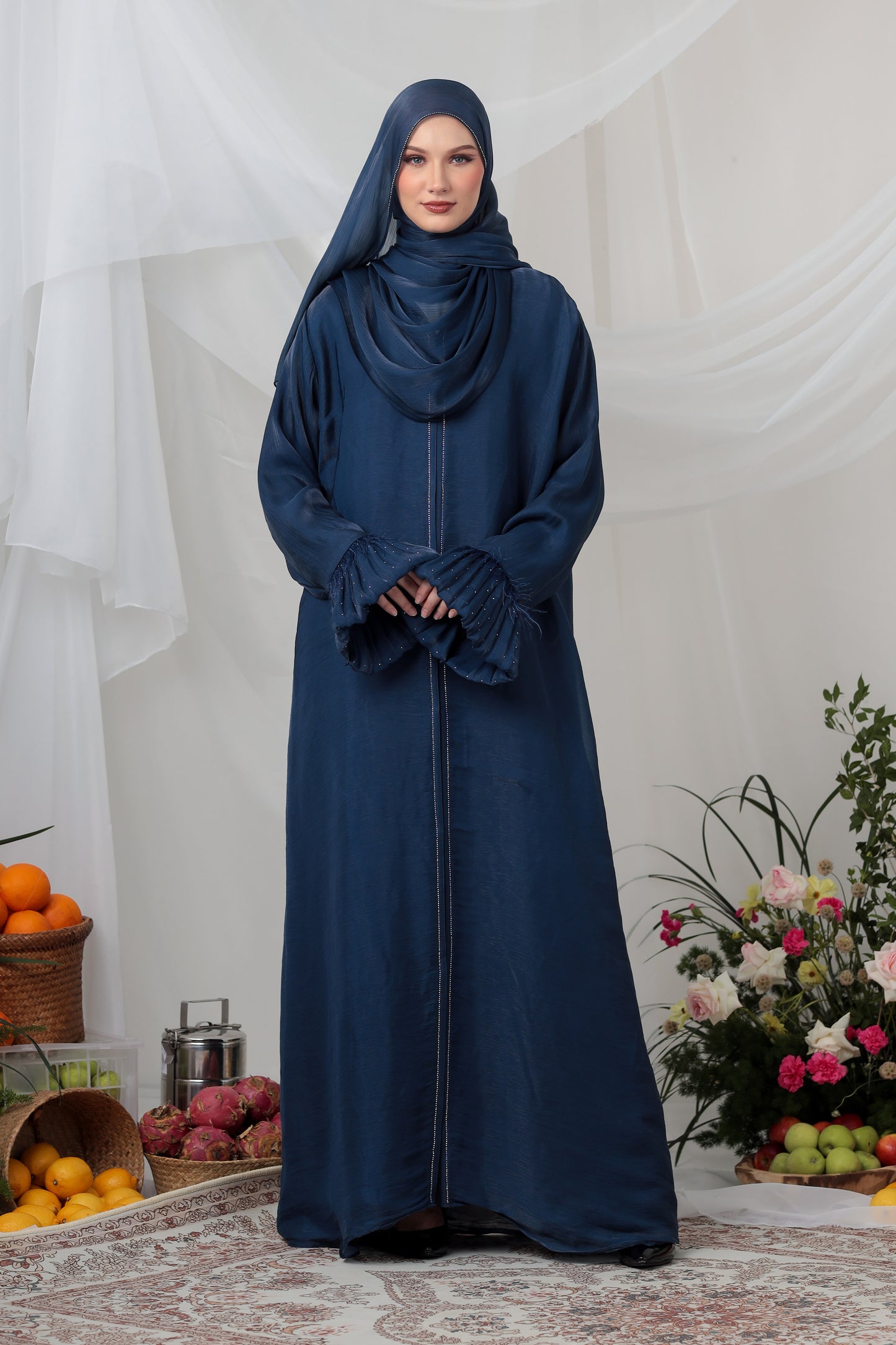 LAMEES ABAYA BLUE