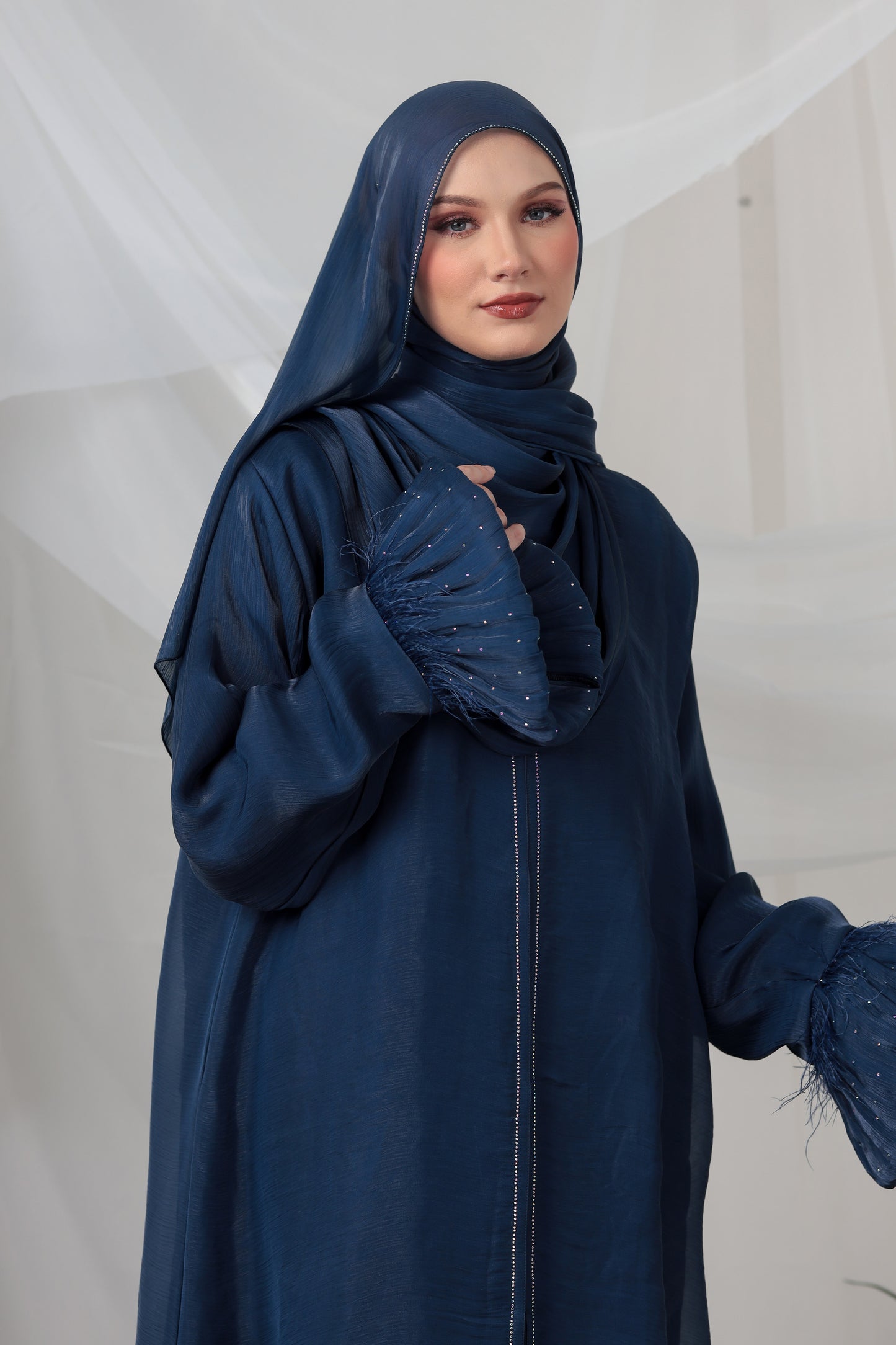 LAMEES ABAYA BLUE