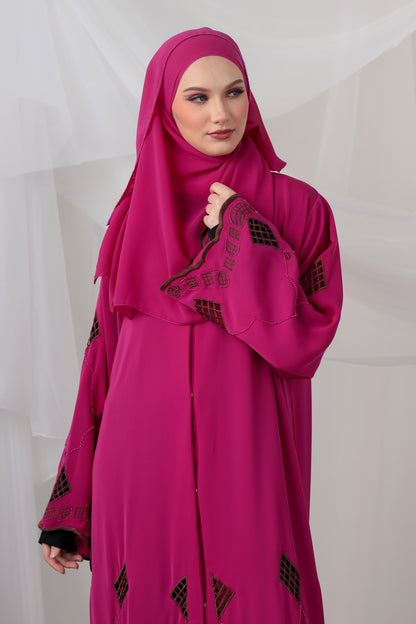 NASREEN ABAYA FUSCHIA PINK