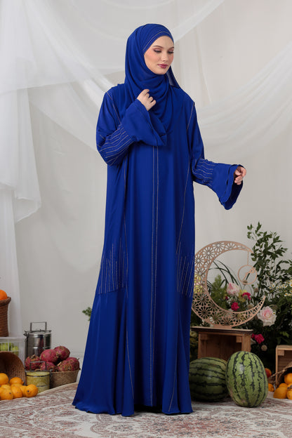 ELVINA ABAYA ROYAL BLUE