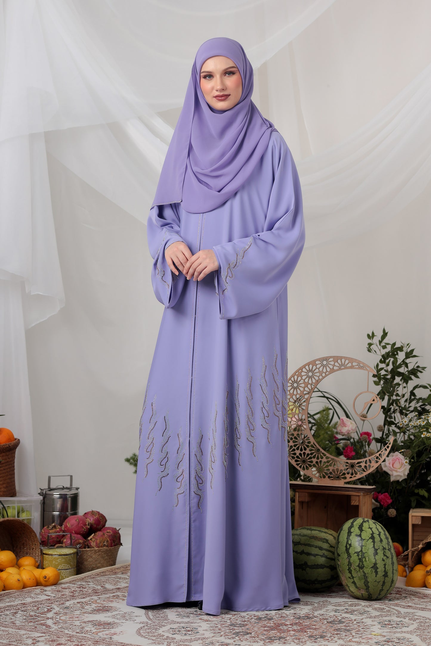 EIJAZ ABAYA LAVENDER