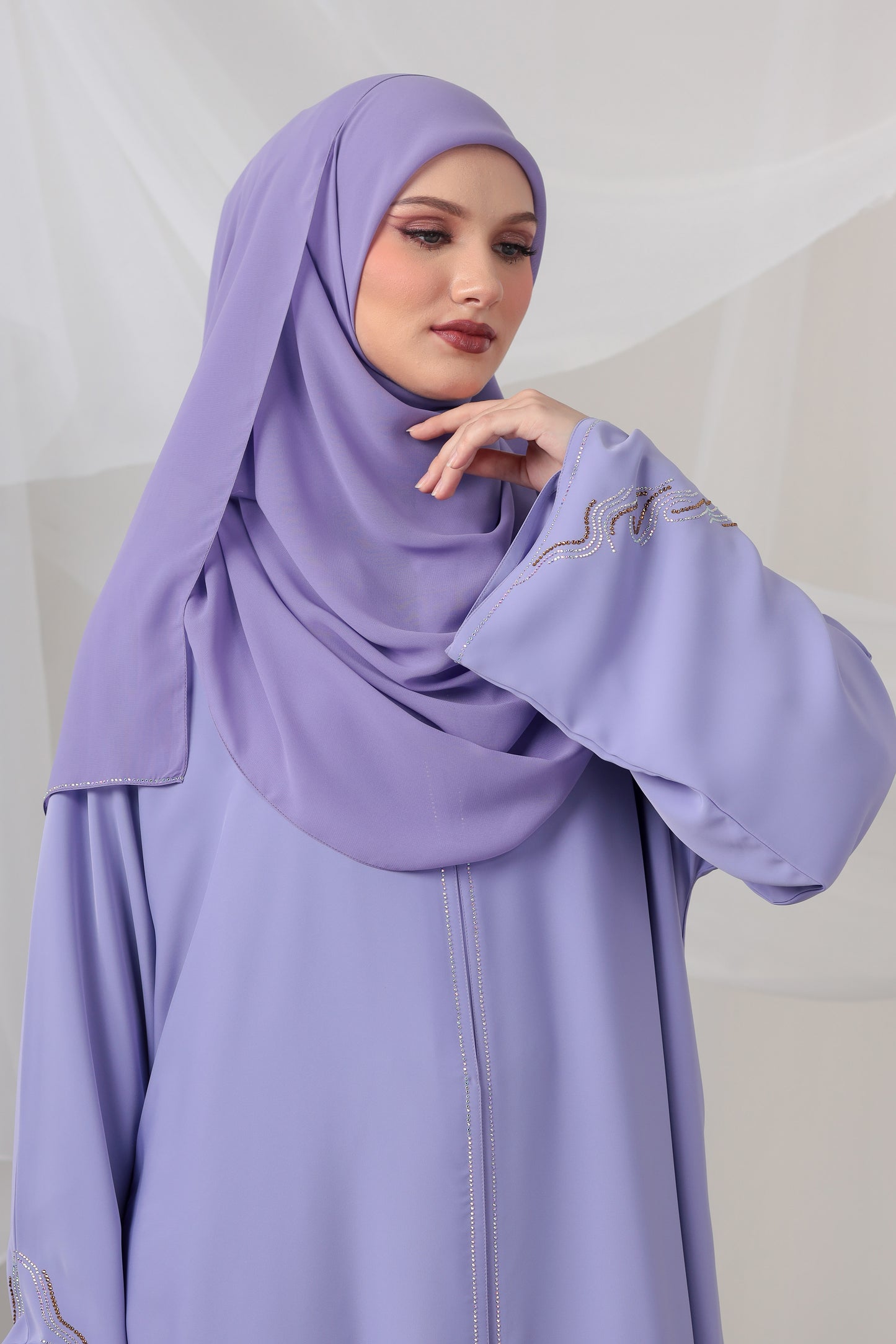 EIJAZ ABAYA LAVENDER