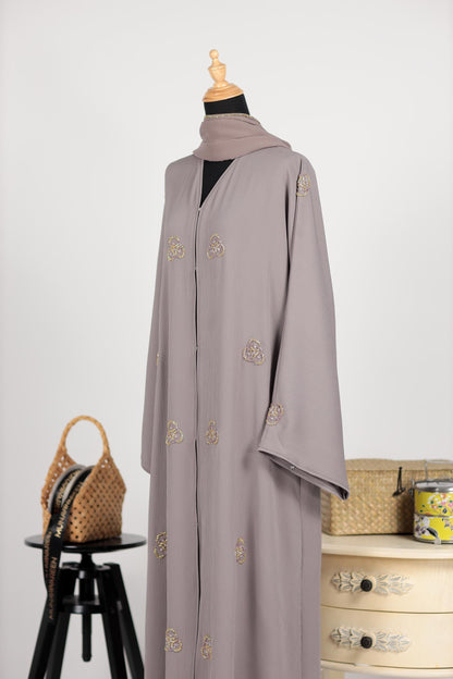 FELORA ABAYA DUSTY PURPLE