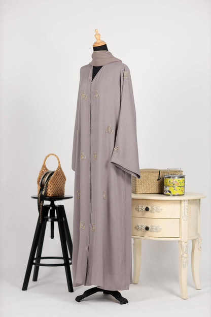 FELORA ABAYA DUSTY PURPLE