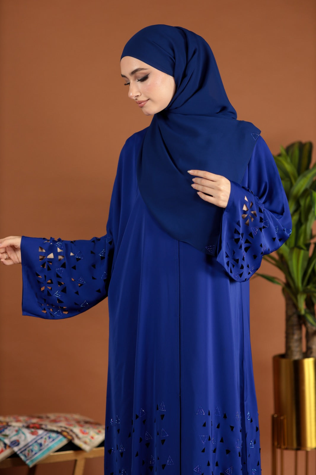 AMEENA ABAYA ROYAL BLUE