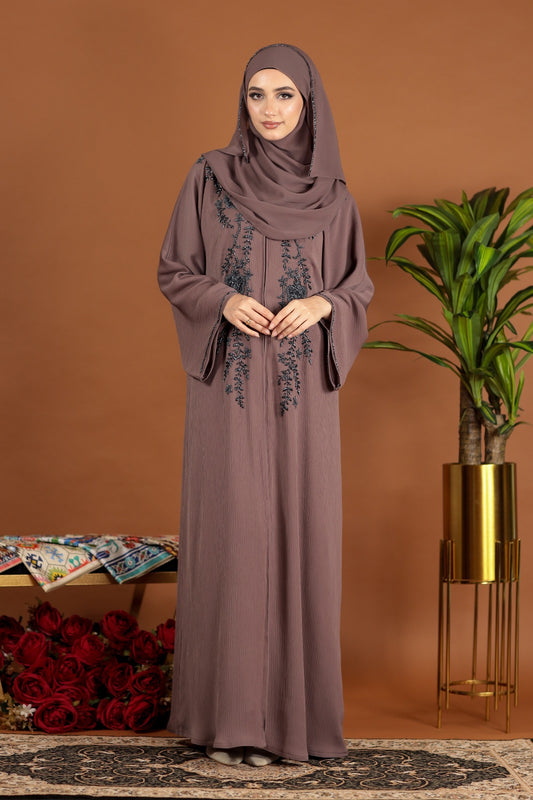 VANIA ABAYA DEEP TAUPE