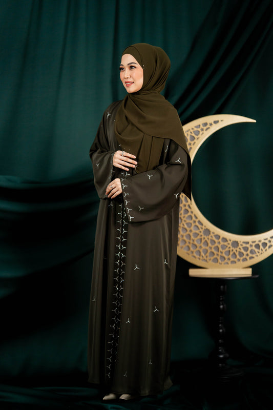 AILA ABAYA 2.0 ARMY GREEN