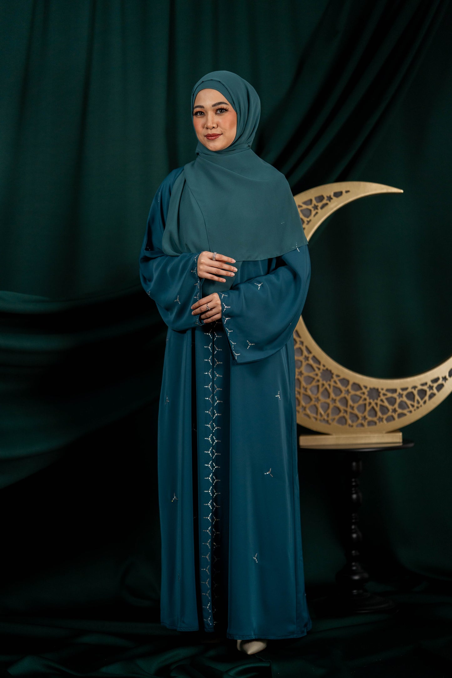 AILA ABAYA 2.0 TEAL GREEN