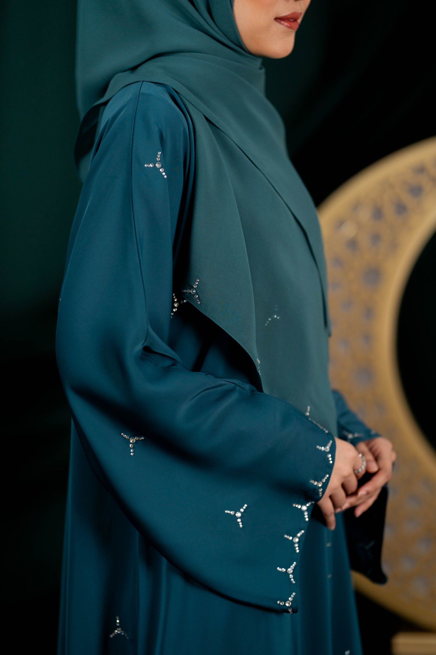 AILA ABAYA 2.0 TEAL GREEN