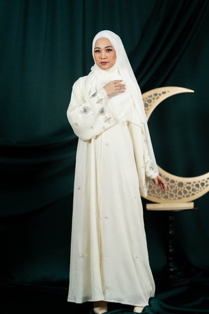 RANAA ABAYA SOFT YELLOW