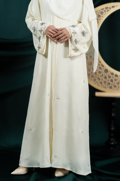 RANAA ABAYA SOFT YELLOW