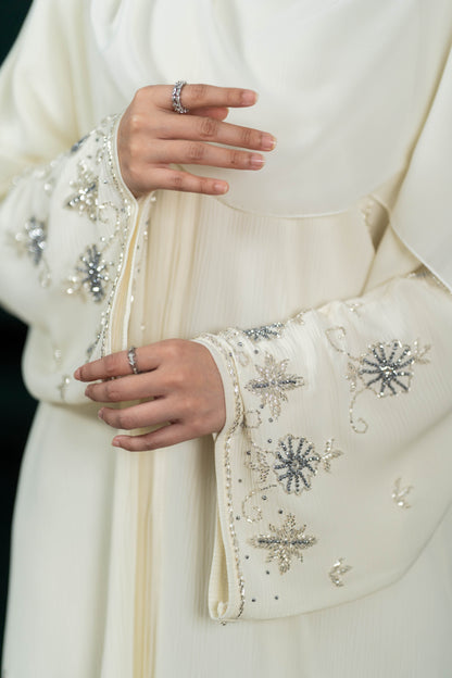 RANAA ABAYA SOFT YELLOW