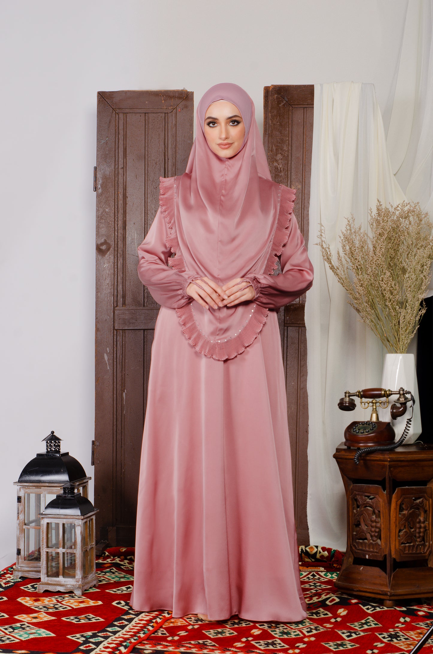 JUBAH HUMAIRA 2.0 DUSTY PINK