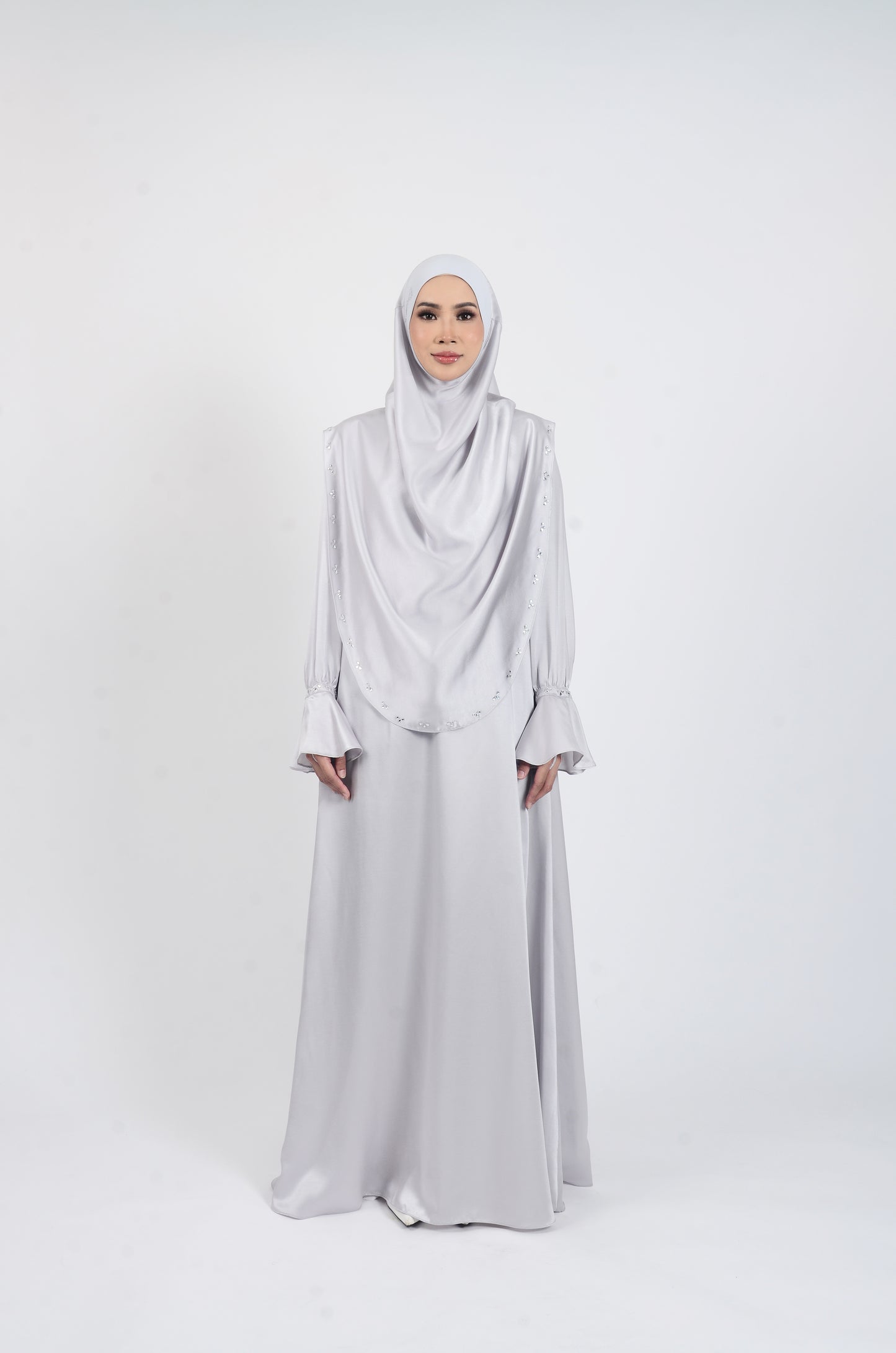 JUBAH NAJEEHA - LIGHT GREY