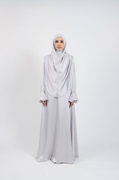 JUBAH NAJEEHA - LIGHT GREY