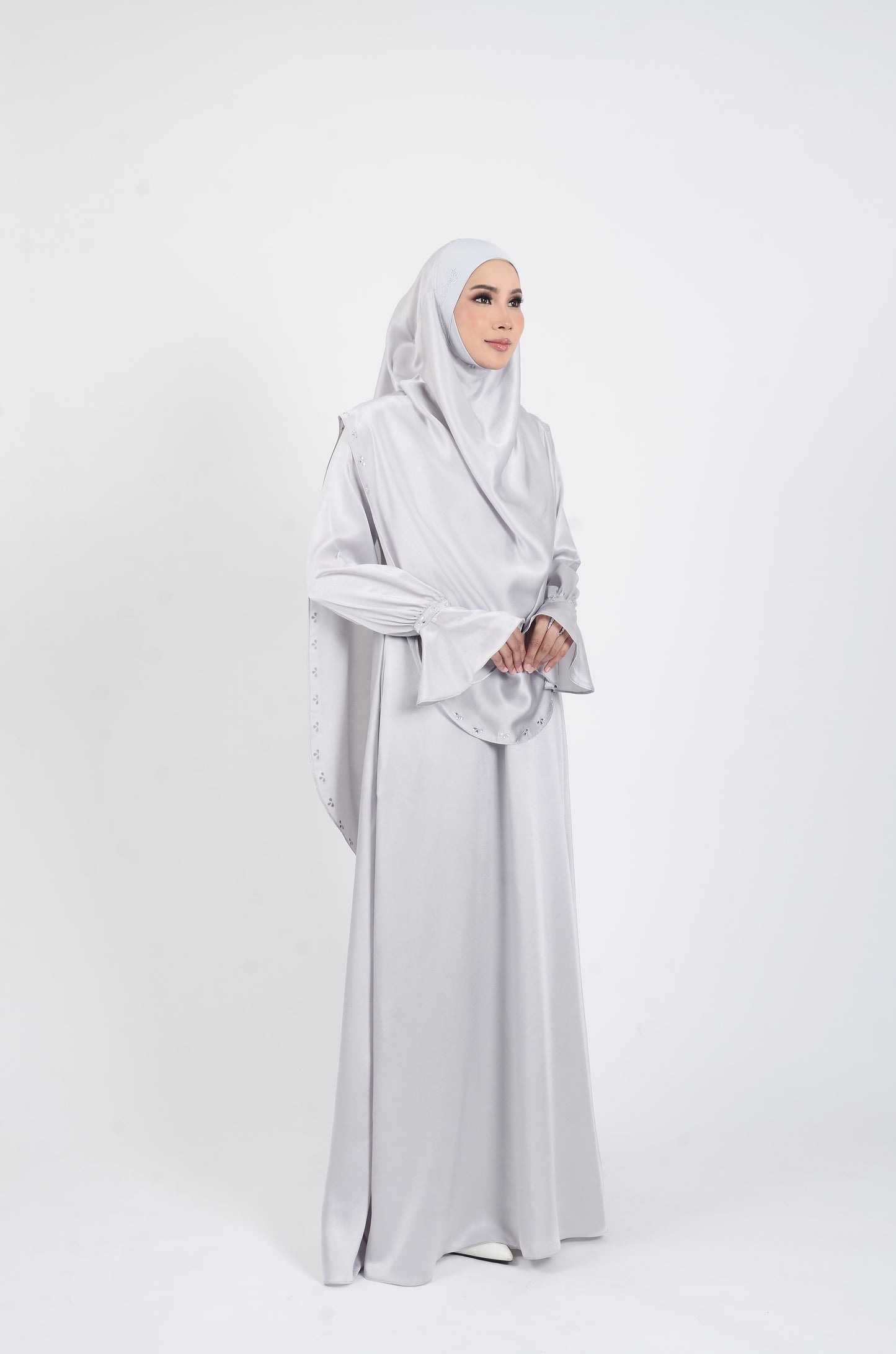 JUBAH NAJEEHA - LIGHT GREY