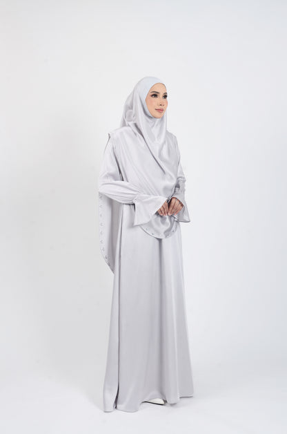 JUBAH NAJEEHA - LIGHT GREY