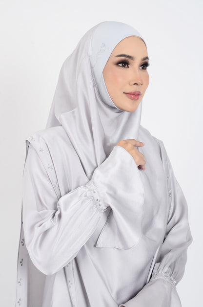 JUBAH NAJEEHA - LIGHT GREY