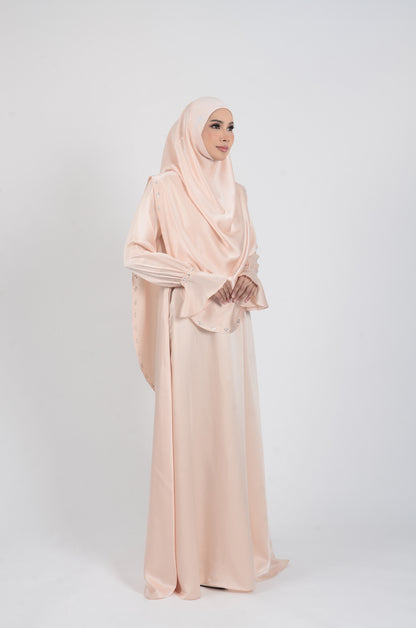 JUBAH NAJEEHA - LIGHT PEACH