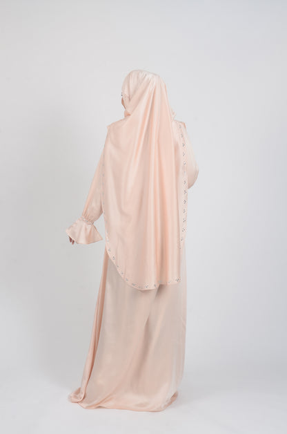JUBAH NAJEEHA - LIGHT PEACH