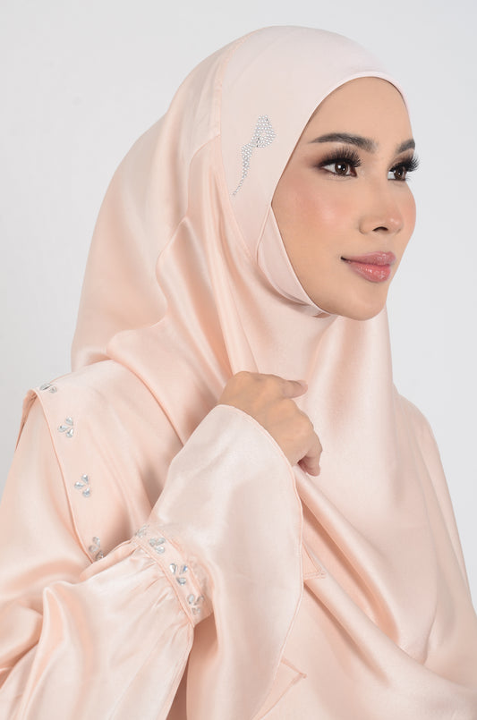 JUBAH NAJEEHA - LIGHT PEACH
