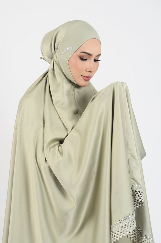 TELEKUNG AAISYAH - OLIVE GREEN