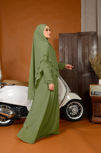 JUBAH FATEEMA APPLE GREEN