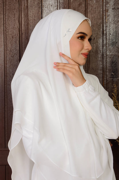 JUBAH FATEEMA OFF WHITE